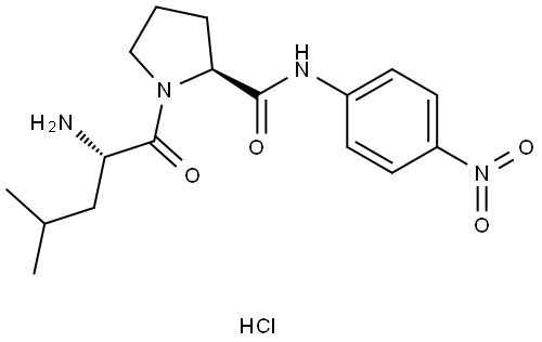 L-Prolinamide, L-leucyl-N-(4-nitrophenyl)-, monohydrochloride Structure
