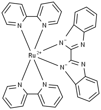 Ruthenium, [2,2′-bi-1H-benzimidazolato(2-)-κN1,κN1′]bis(2,2′-bipyridine-κN1,κN1′… Structure