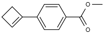 Methyl 4-(1-cyclobuten-1-yl)benzoate Structure