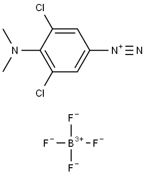 Benzenediazonium, 3,5-dichloro-4-(dimethylamino)-, tetrafluoroborate(1-) (1:1) (ACI) Structure