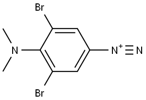 3,5-Dibromo-4-(dimethylamino)benzenediazonium (ACI) Structure