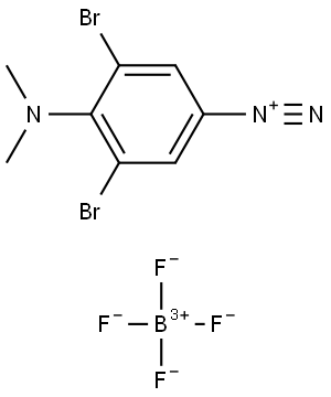 Benzenediazonium, 3,5-dibromo-4-(dimethylamino)-, tetrafluoroborate(1-) (1:1) (ACI) Structure