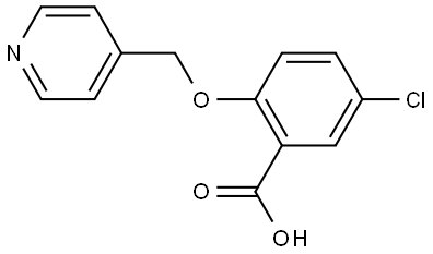 5-Chloro-2-(4-pyridinylmethoxy)benzoic acid Structure