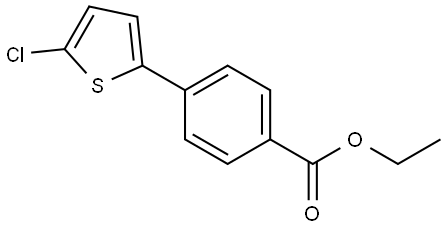ethyl 4-(5-chloro-2-thienyl)benzoate Structure