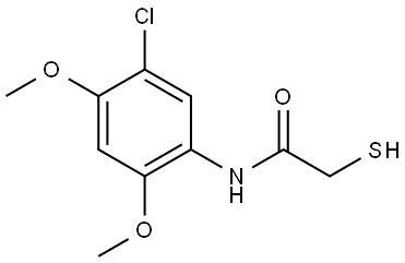 N-(5-chloro-2,4-dimethoxyphenyl)-2-mercaptoacetamide Structure