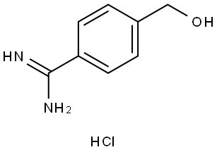 4-(Hydroxymethyl)benzimidamide hydrochloride Structure