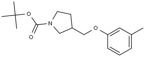 1,1-Dimethylethyl 3-[(3-methylphenoxy)methyl]-1-pyrrolidinecarboxylate Structure