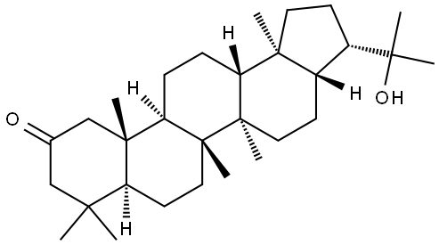 22-Hydroxyhopan-2-one Structure