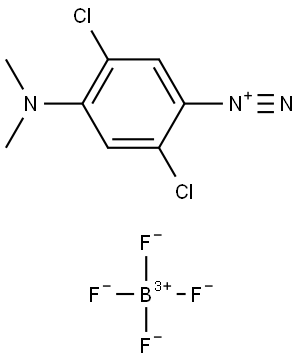 Benzenediazonium, 2,5-dichloro-4-(dimethylamino)-, tetrafluoroborate(1-) (1:1) (ACI) Structure