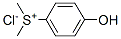 (p-hydroxyphenyl)dimethylsulphonium chloride Structure