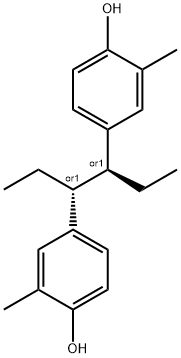 4,4'-[(1R,2S)-1,2-Diethylethylene]di(o-cresol) Structure