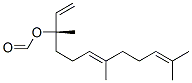 (S)-3,7,11-trimethyldodeca-1,6,10-trien-3-yl formate Structure