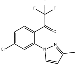 1- [4-氯-2-(3-甲基-1H-吡唑-1-基)苯基] -2,2,2-三氟乙烷-1-酮