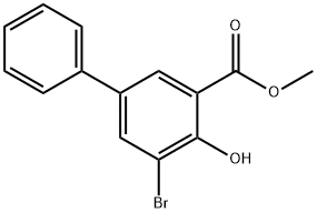 Methyl 3-bromo-2-hydroxy-5-phenylbenzoate Structure