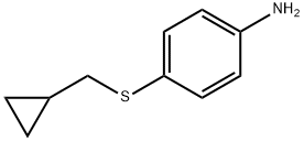 4-((cyclopropylMethyl)sulfanyl)aniline Structure