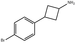 3-(4-BroMophenyl)cyclobutanaMine Structure