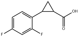2-(2,4-difluorophenyl)cyclopropanecarboxylic acid Structure