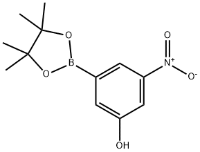 3-Hydroxy-5-nitrophenylboronic Acid Pinacol Ester Structure