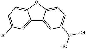 Boronic acid, B-(8-bromo-2-dibenzofuranyl)- Structure