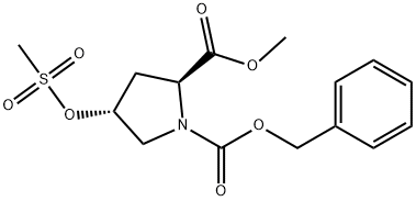 (2S,4R)-CBZ-4-甲磺酰氧基脯氨酸甲酯
