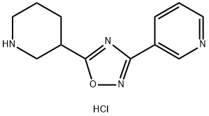 5-(Piperidin-3-yl)-3-(pyridin-3-yl)-1,2,4-oxadiazole hydrochloride Structure
