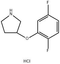 3-(2,5-DIFLUOROPHENOXY)PYRROLIDINE HYDROCHLORIDE Structure
