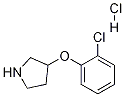 3-(2-CHLOROPHENOXY)PYRROLIDINE HYDROCHLORIDE Structure