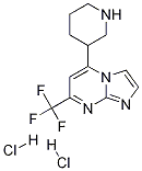 5-Piperidin-3-yl-7-trifluoromethyl-imidazo[1,2-a]-pyrimidine dihydrochloride Structure