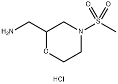 (4-(Methylsulfonyl)Morpholin-2-yl)MethanaMine hydrochloride Structure