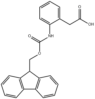 2-(Fmoc-amino)benzeneacetic acid Structure