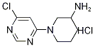 1-(6-Chloro-pyriMidin-4-yl)-piperidin-3-ylaMine hydrochloride, 98+% C9H14Cl2N4, MW: 249.14 Structure