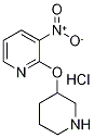 3-Nitro-2-(piperidin-3-yloxy)-pyridine hydrochloride, 98+% C10H14ClN3O3, MW: 259.69 Structure