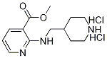 2-[(Piperidin-4-ylMethyl)-aMino]-nicotinic acid Methyl ester dihydrochloride, 98+% C13H21Cl2N3O2, MW: 322.23 Structure