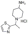 1-(1-Thiazol-2-yl-ethyl)-piperidin-4-ylaMine hydrochloride, 98+% C10H18ClN3S, MW: 247.79 Structure