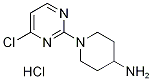 1-(4-Chloro-2-pyriMidinyl)-4-piperidinaMine hydrochloride Structure