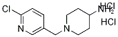 1-(6-Chloro-pyridin-3-ylMethyl)-piperidin-4-ylaMine dihydrochloride, 98+% C11H18Cl3N3, MW: 298.64 Structure