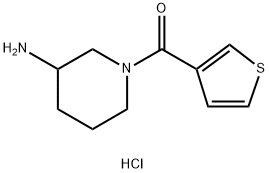 (3-AMino-piperidin-1-yl)-thiophen-3-yl-Methanone hydrochloride, 98+% C10H15ClN2OS, MW: 246.76 Structure