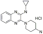 [3-(4-AMino-piperidin-1-yl)-quinoxalin-2-yl]-cyclopropyl-aMine hydrochloride, 98+% C16H21N5, MW: 319.84 Structure
