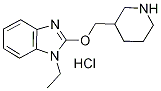 1-Ethyl-2-(piperidin-3-ylMethoxy)-1H-benzoiMidazole hydrochloride, 98+% C15H22ClN3O, MW: 295.81 Structure
