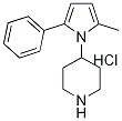 4-(2-Methyl-5-phenyl-pyrrol-1-yl)-piperidine hydrochloride, 98+% Structure