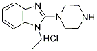 1-Ethyl-2-piperazin-1-yl-1H-benzoiMidazole hydrochloride, 98+% C13H19ClN4, MW: 266.78 Structure