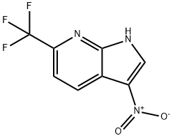 3-nitro-6-(trifluoroMethyl)-1H-pyrrolo[2,3-b]pyridine Structure
