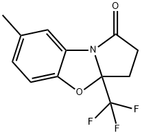 7-Methyl-3a-(trifluoroMethyl)-3,3a-dihydrobenzo[d]pyrrolo[2,1-b]oxazol-1(2H)-one Structure
