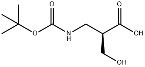 Boc-(R)-3-aMino-2-(hydroxyMethyl)propanoic acid Structure