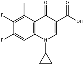 1-CYCLOPROPYL-6,7-DIFLUORO-5-METHYL-4-OXO-3-QUINOLINE CARBOXYLIC ACID Structure