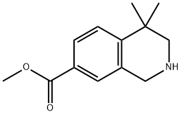 Methyl 4,4-diMethyl-1,2,3,4-tetrahydroisoquinoline-7-carboxylate Structure