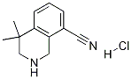 4,4-diMethyl-1,2,3,4-tetrahydroisoquinoline-8-carbonitrile hydrochloride Structure