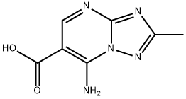 7-amino-2-methyl[1,2,4]triazolo[1,5-a]pyrimidine-6-carboxylic acid(SALTDATA: FREE) Structure