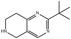 2-TERTBUTYL-5,6,7,8-TETRAHYDRO-PYRIDO[4,3-D]PYRIMIDINE Structure