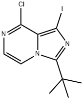 3-(tert-butyl)-8-chloro-1-iodoimidazo[1,5-a]pyrazine Structure